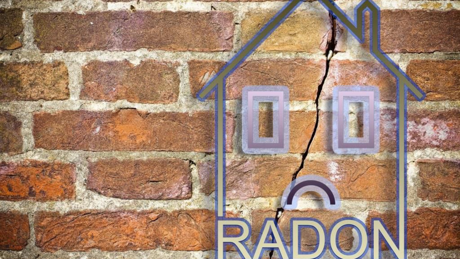Mauer mit Grafik Radon