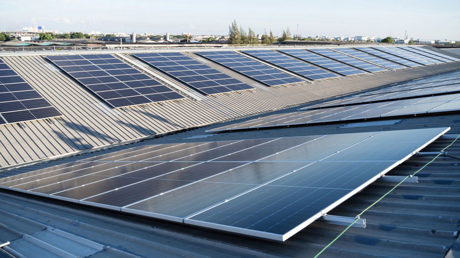 Photovoltaik-Anlage auf einem Dach