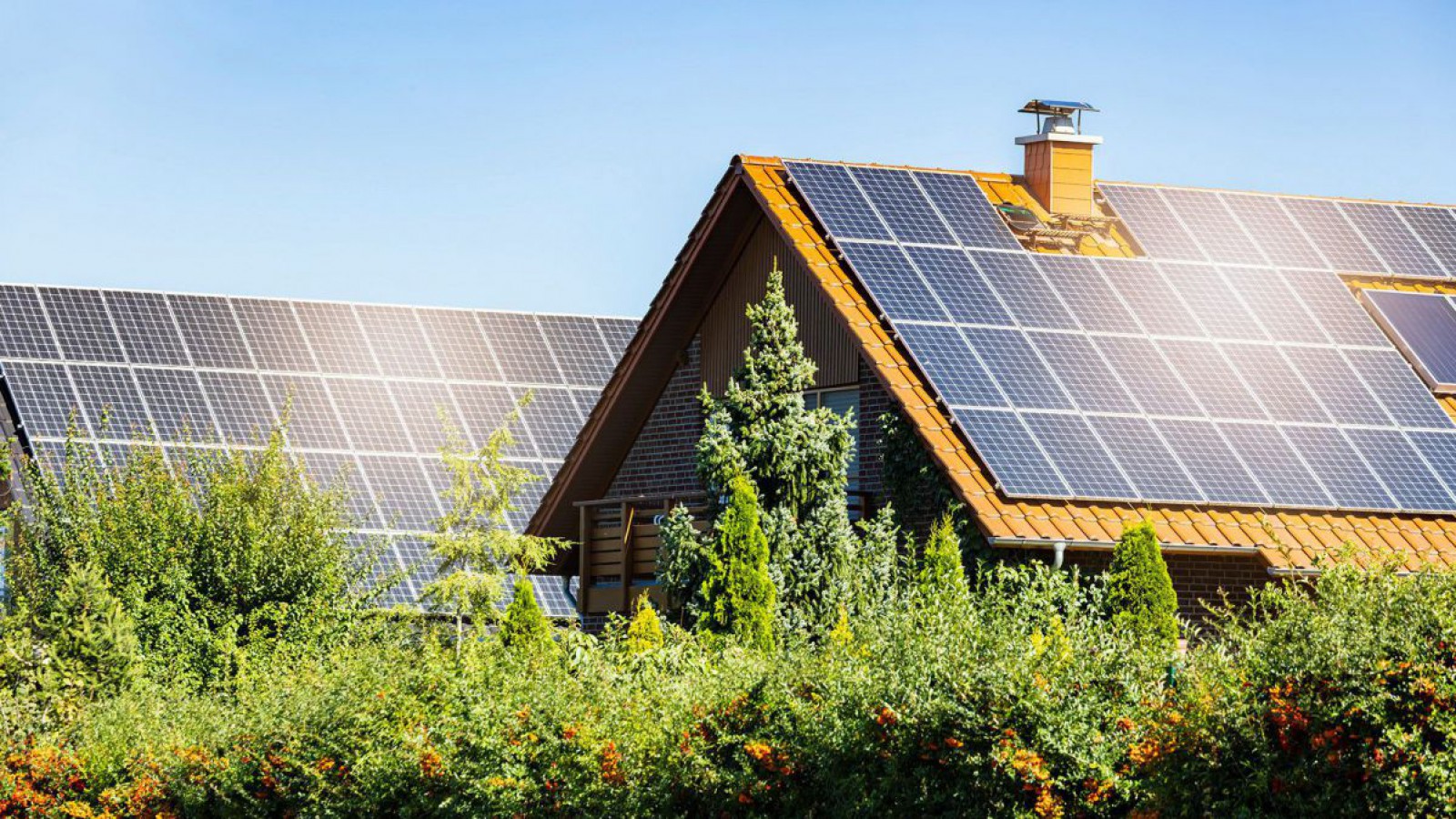 Haus mit PV-Anlage