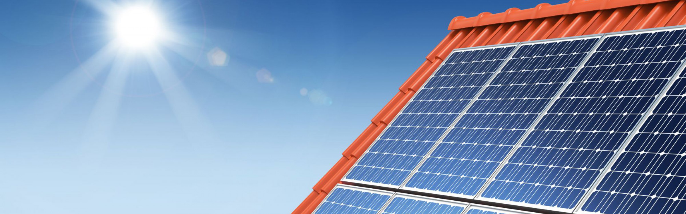 Dach mit Photovoltaikanlage