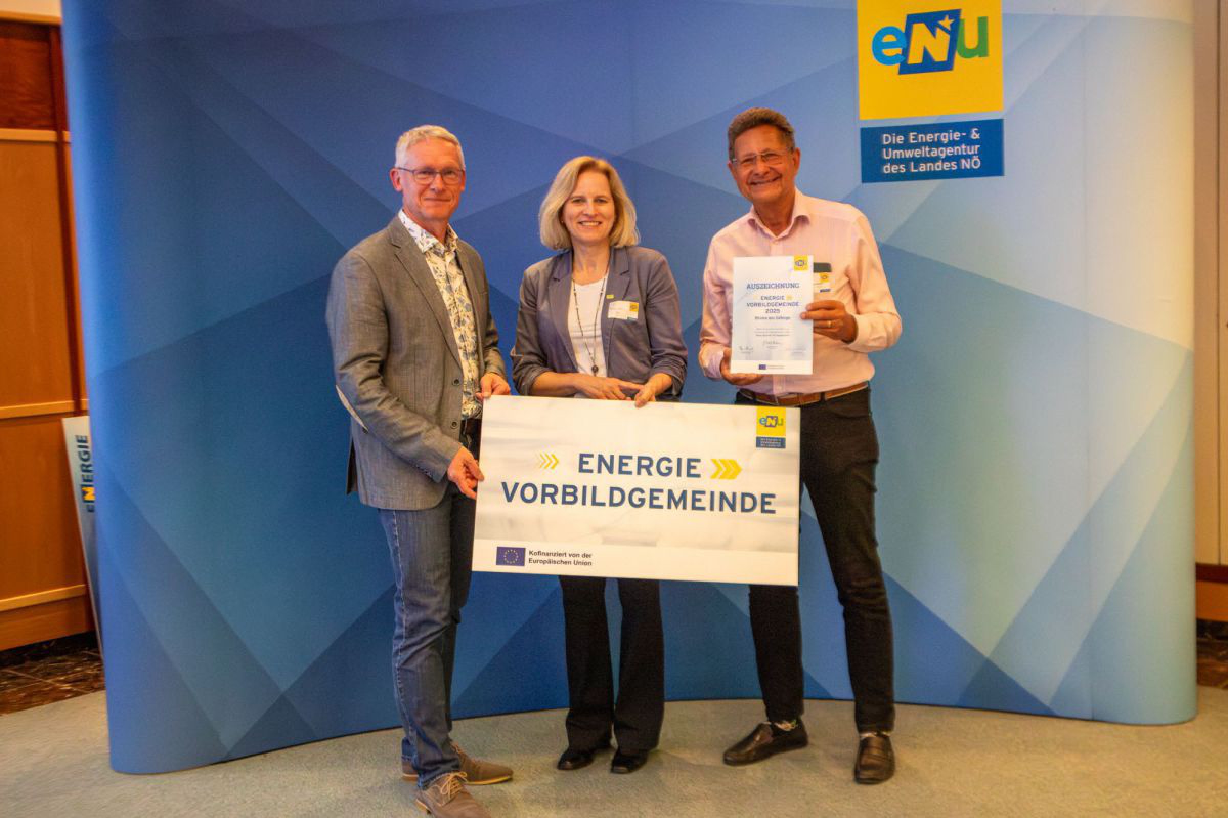 Energiebuchhaltungs-Vorbildgemeinden aus dem Bezirk M&ouml;dling.