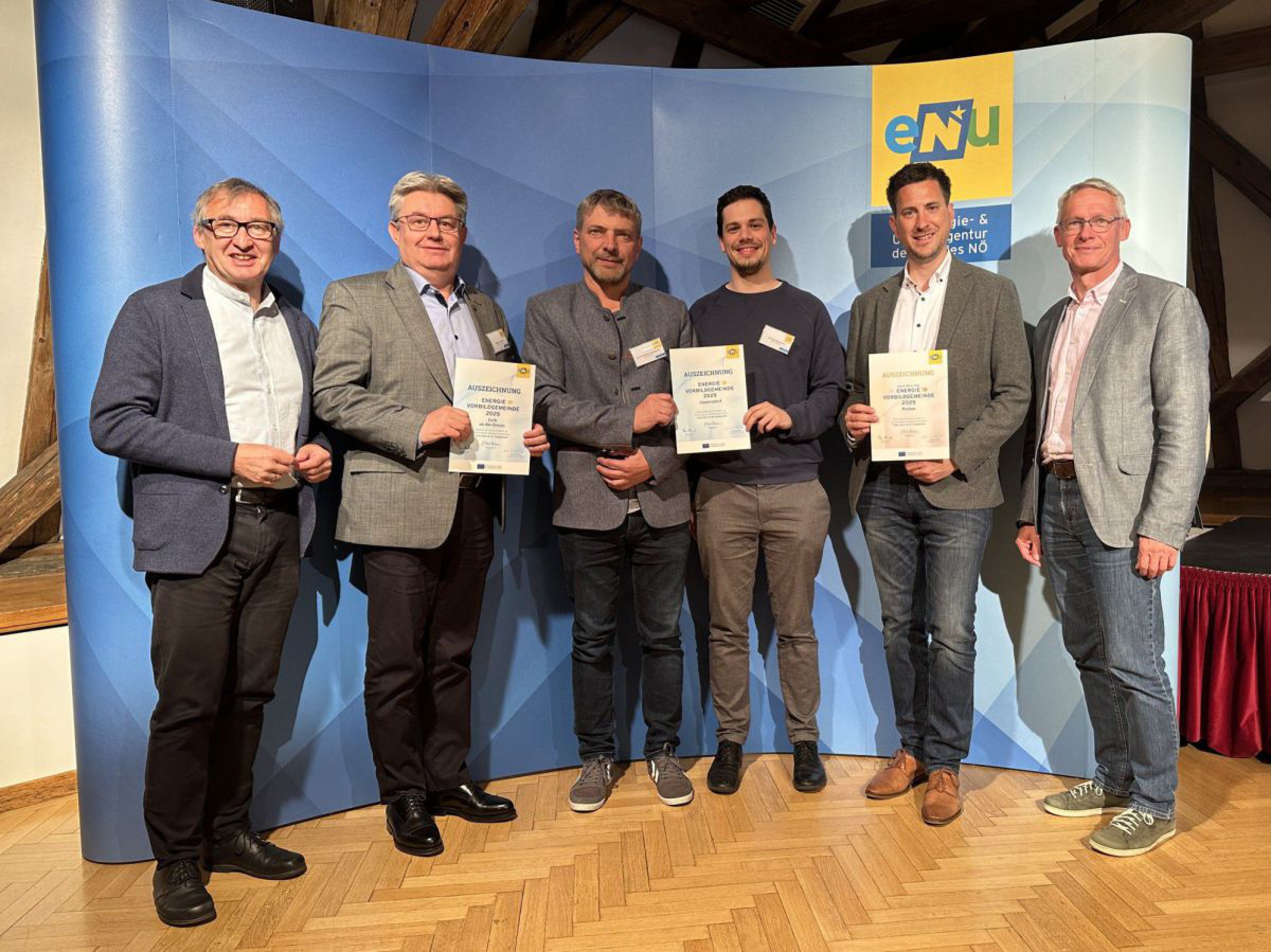 Energiebuchhaltungs-Vorbildgemeinden aus dem Bezirk G&auml;nserndorf.