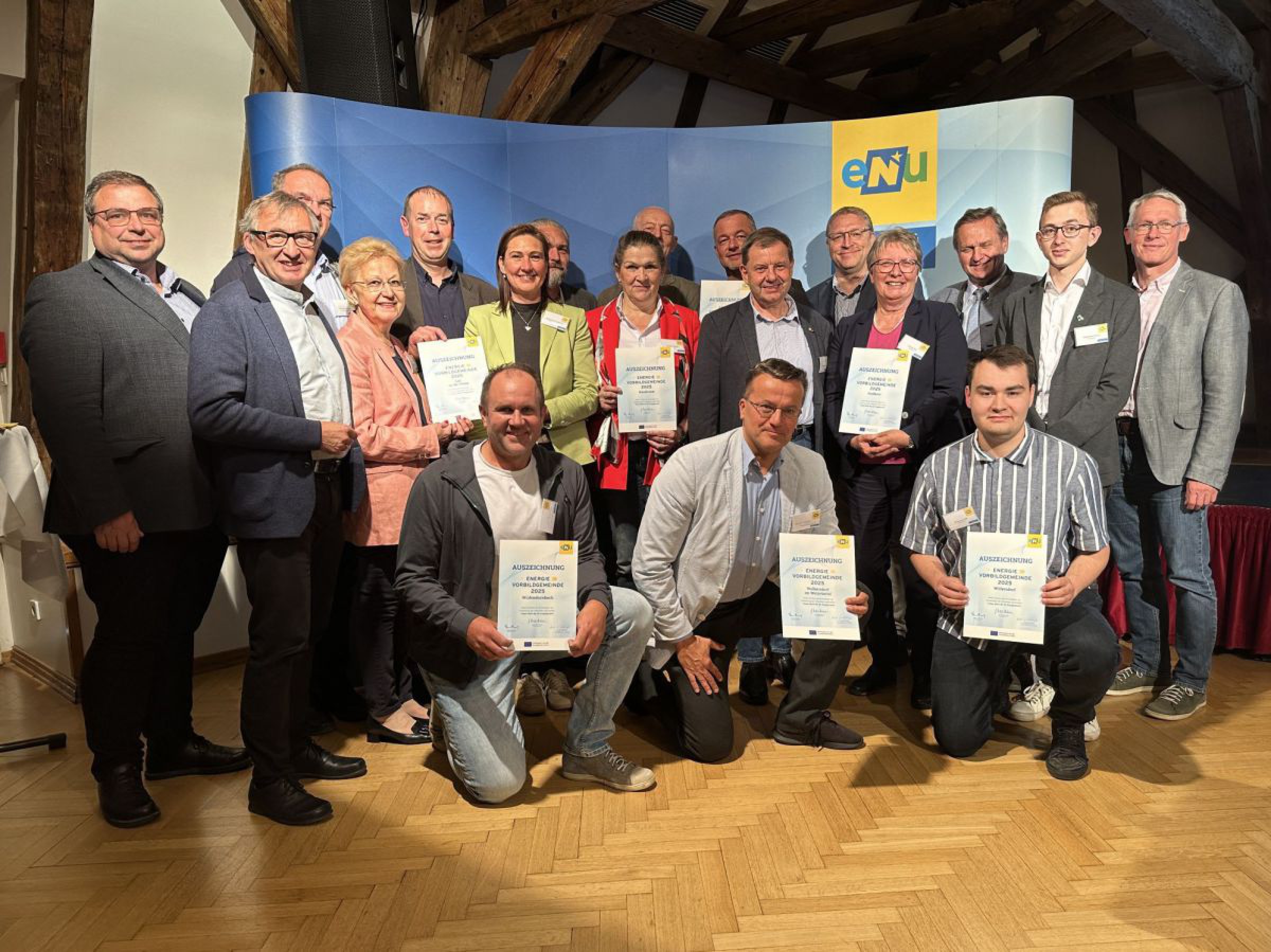 Energiebuchhaltungs-Vorbildgemeinden aus dem Bezirk Mistelbach.