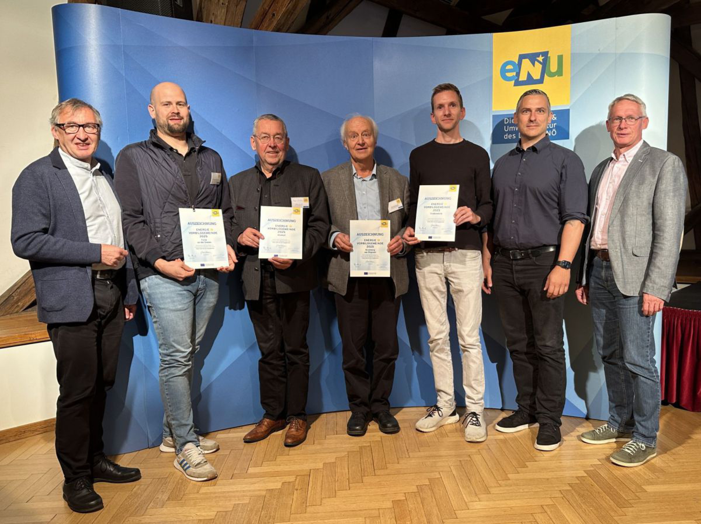 Energiebuchhaltungs-Vorbildgemeinden aus dem Bezirk Tulln.