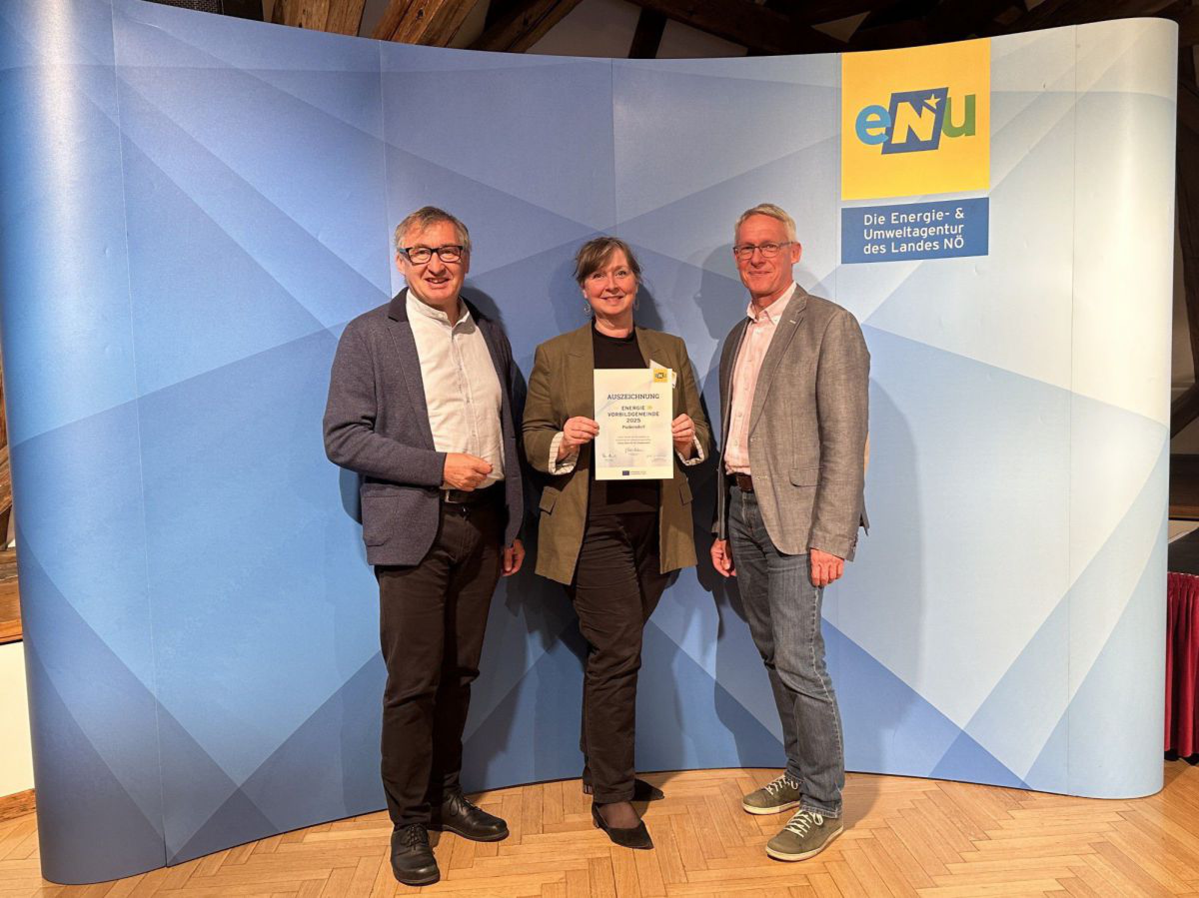 Energiebuchhaltungs-Vorbildgemeinden aus dem Bezirk Purkersdorf.