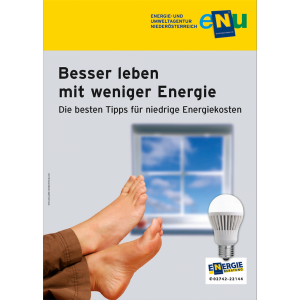 Cover der Broschüre Besser leben mit weniger Energie