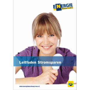 Cover der Broschüre Leitfaden Stromsparen