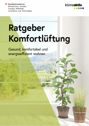 Cover der Broschüre "Ratgeber Komfortlüftung"