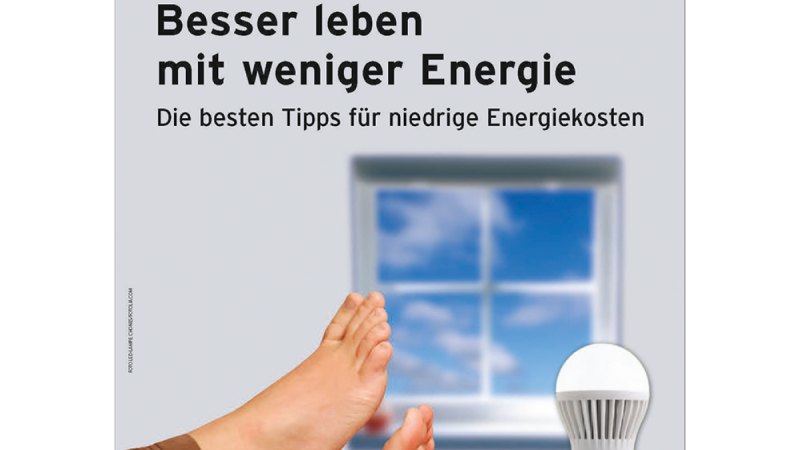 Cover der Broschüre Besser leben mit weniger Energie