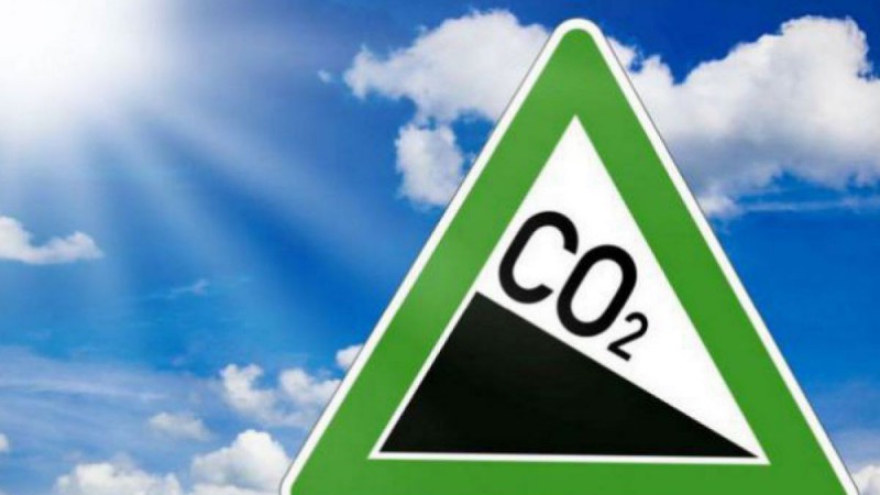 Bild mit sinkenden CO2-Emissionen