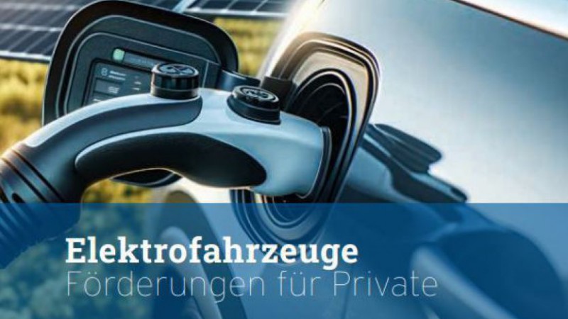 Cover Folder Elektrofahrzeuge - Förderungen für Private
